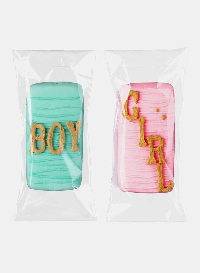 JCXGRVC 100pcs 4x6Inches Clear Cakesicle Bags Cookies Rice KrispieTreat Bags Individually Wrapped Treat Packaging for Soap Browine Chocolate Truffle Candy Gift Wedding Birthday Party Favors - Image 1